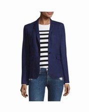 Rag and Bone 100 Wool Blazer Jacket Size 6 navy