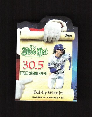2025 Topps Holiday Bobby Witt Jr. Nice List - 30.5 FT/SEC Sprint Speed