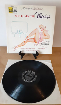 Various She Loves The Movies VG+ Vinyl Lp DL 8312 Decca 1956