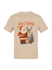 Joy to the World Santa Design Men's T-shirt
