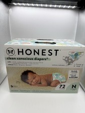 The Honest Company Diapers 72 Diapers Newborn Hypoallergenic  