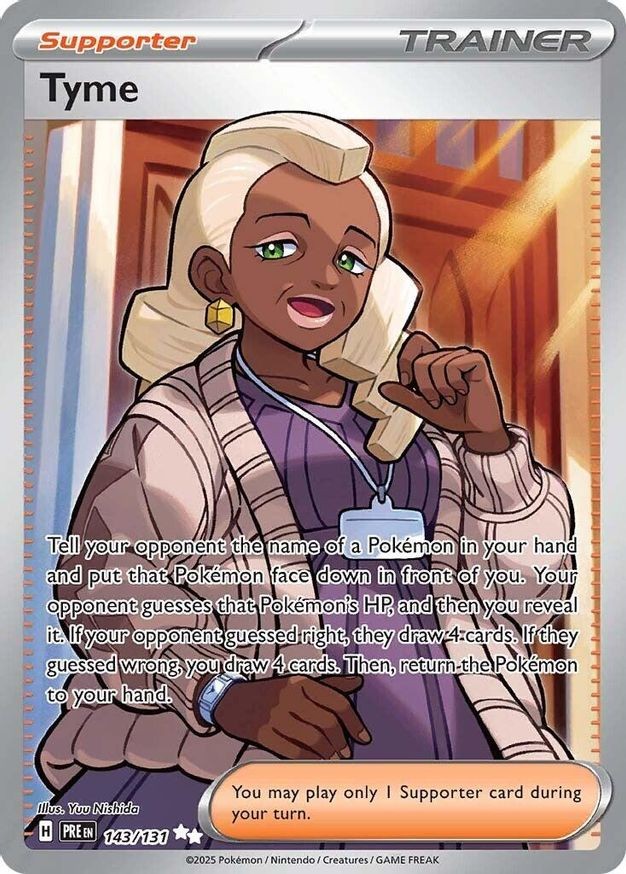 Pokemon Tyme (143/377) Prismatic Evolutions LP HOLO