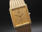 Vintage 1989 N MINT Seiko Dolce 9531-5100 Gold Dial 25mm Qz Mens Watch JAPAN