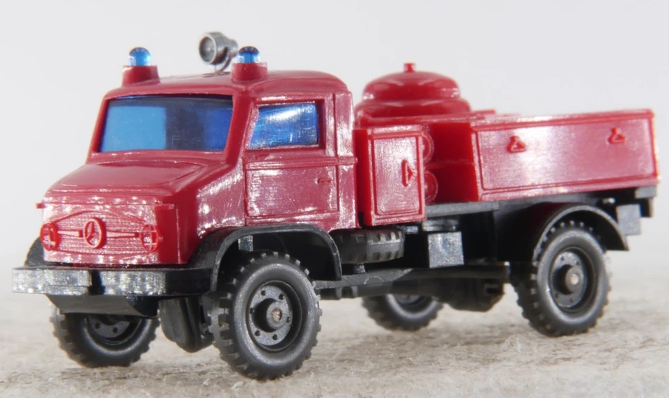 Wiking 1:87 LKW A.S.S H0 Unimog Pulverlöschfahrzeug Feuerwehr CS 1051/4 GK 604/4