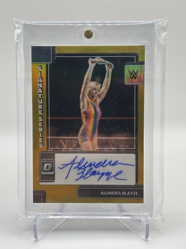 Alundra Blayze WWE 2023 Chronicles Donruss Optic Siganture Series /10