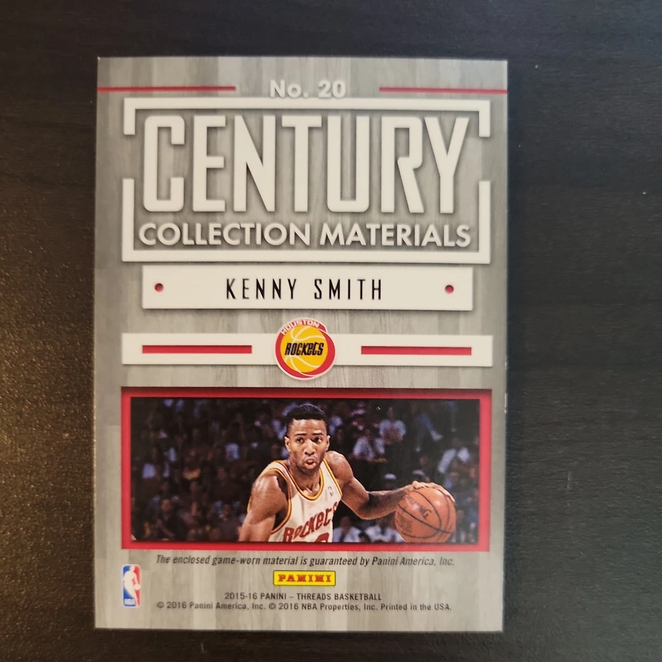 2015-16 Panini Threads - Century Collection Materials Kenny Smith #20 /10 (MEM) - Image 4 of 4