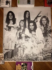 Alice Cooper 1973 Billion Dollar Babies Promo Poster Original Band David Bailey