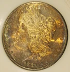 1881 S Morgan Silver Dollar -BU, Fully toned obv, peripheral toning rev 5144-1