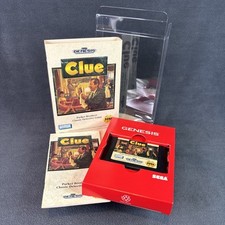 SEGA Genesis - Clue [Cardboard Box] - Complete/CIB w/ Box Protector - Tested