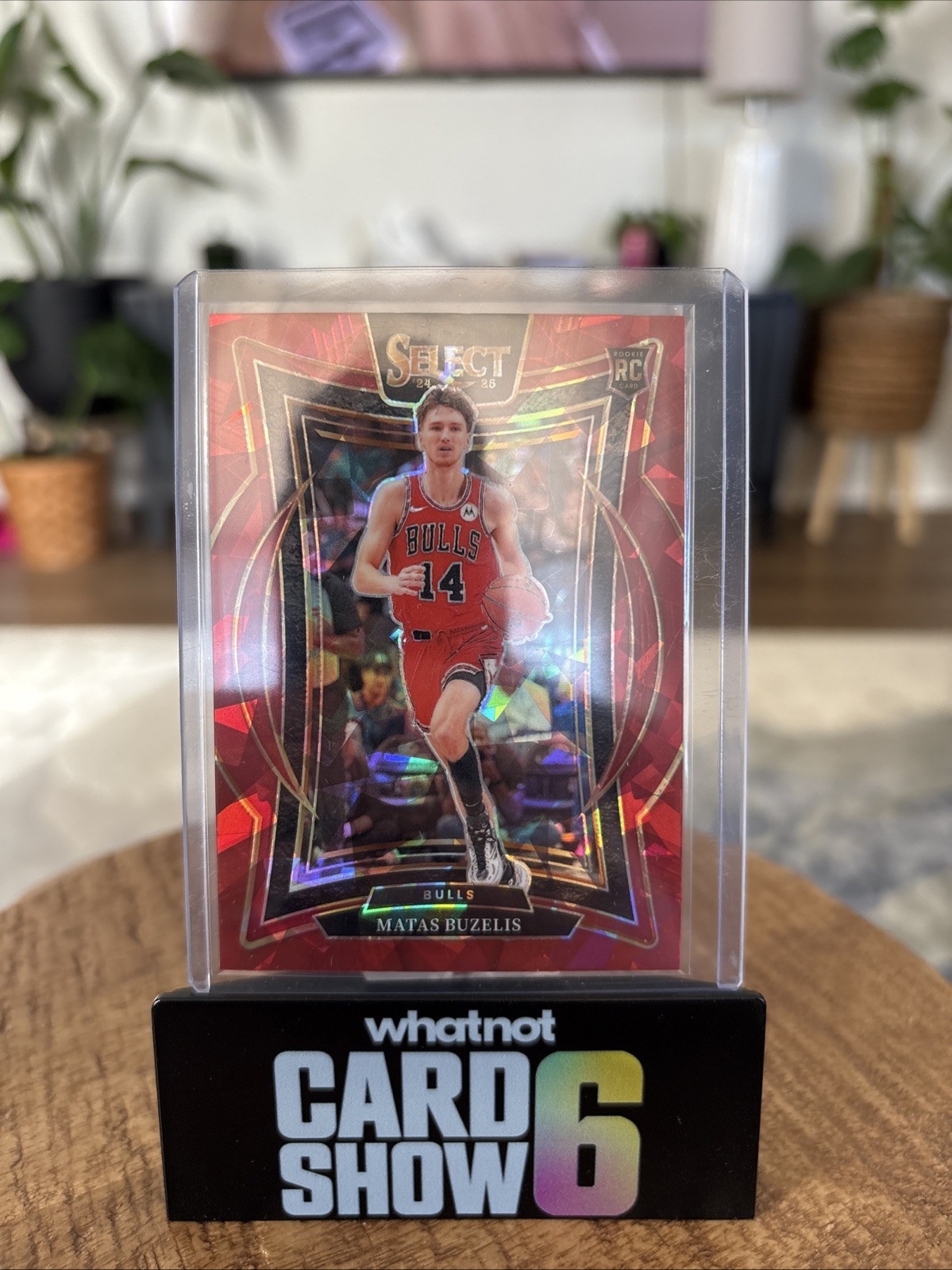2024-25 Panini Select Matas Buzelis RC Concourse Red Cracked Ice Chicago Bulls