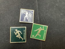 Vintage Soviet Union (USSR) pin badges commemorating 1976 Summer Olympics X3