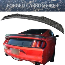 Forged Carbon Fiber Fits 15-23 Ford Mustang S550 V Style Rear Trunk Spoiler Wing
