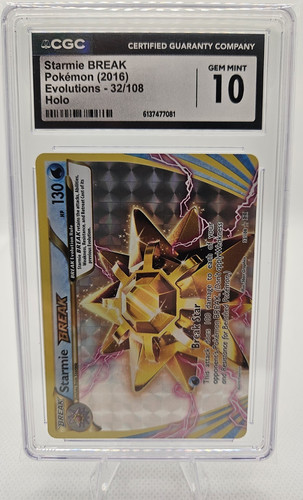Starmie BREAK graded CGC 10 for sale on eBay