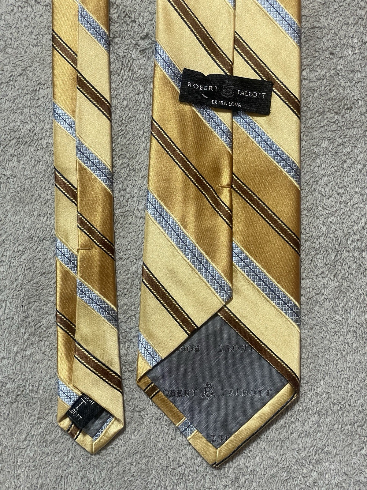 Robert Talbott Extra Long XL Multicolor Striped T… - image 3