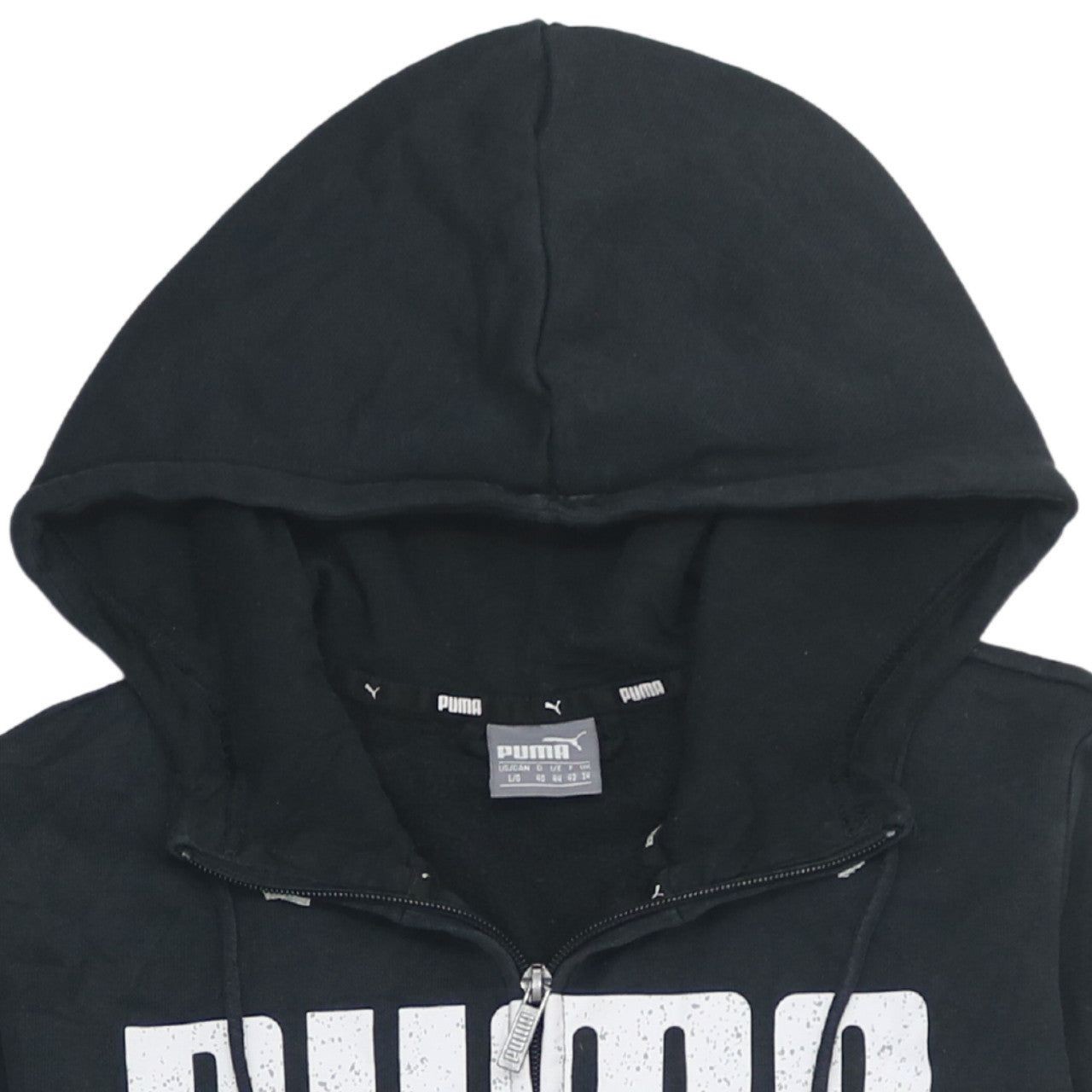 Puma Black Hoodie Womens L image 3