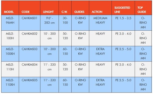 Herakles MISSION spinnng 10'-300cm 50-120gr fuji O-Ring canna shore jigging - Foto 4 di 4