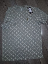 Image of New Luke 1977 Sport "Lineker" T-Shirt - Light Green Monogram - Men’s Size M