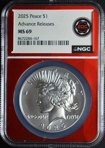 2025 Peace Dollar NGC MS69 Advance Releases