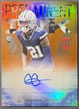 2024 Topps Signature  Preeminent Ink Autographs Caelen Carson Orange /50 #PI-CC