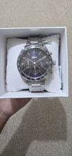 Image of Lacoste Silver Tone Mens Boston  Stainless Steel Chronograph Watch