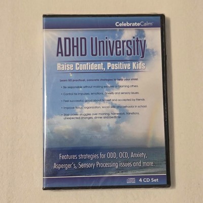 CELEBRATE CALM ADHD University CD 4-Disc Set ODD OCD Anxiety Aspergers Parenting