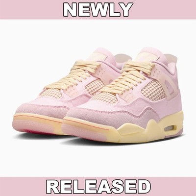 Nike Air Jordan 4 Retro Pink Iced Carmine IB6716-600 Womens Wmns PS TD Sizes New