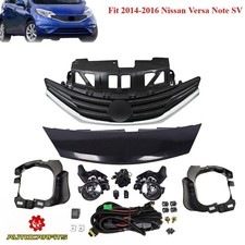 For Nissan Versa Note Sv 2014-2016 Front Grille And Cover Fog Lights Set 6pcs For Nissan Versa Note Sv 2014-2016 Front Grille And Cover Fog Lights Set 6pcs