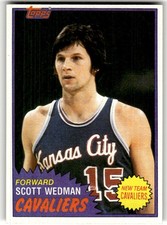 1981-82 Topps Scott Wedman #19