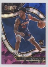 2020 Panini Select Courtside Blue White Purple Cracked Ice Prizm Saddiq Bey 02ez