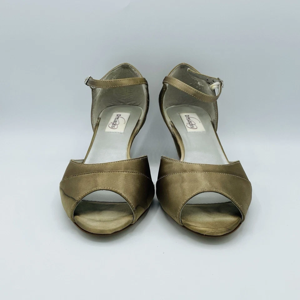 Dyeables Shoes Womens Shoes Size 9 B Bronze Delia Shiny Metalic Heels Sandals - Image 4 of 4