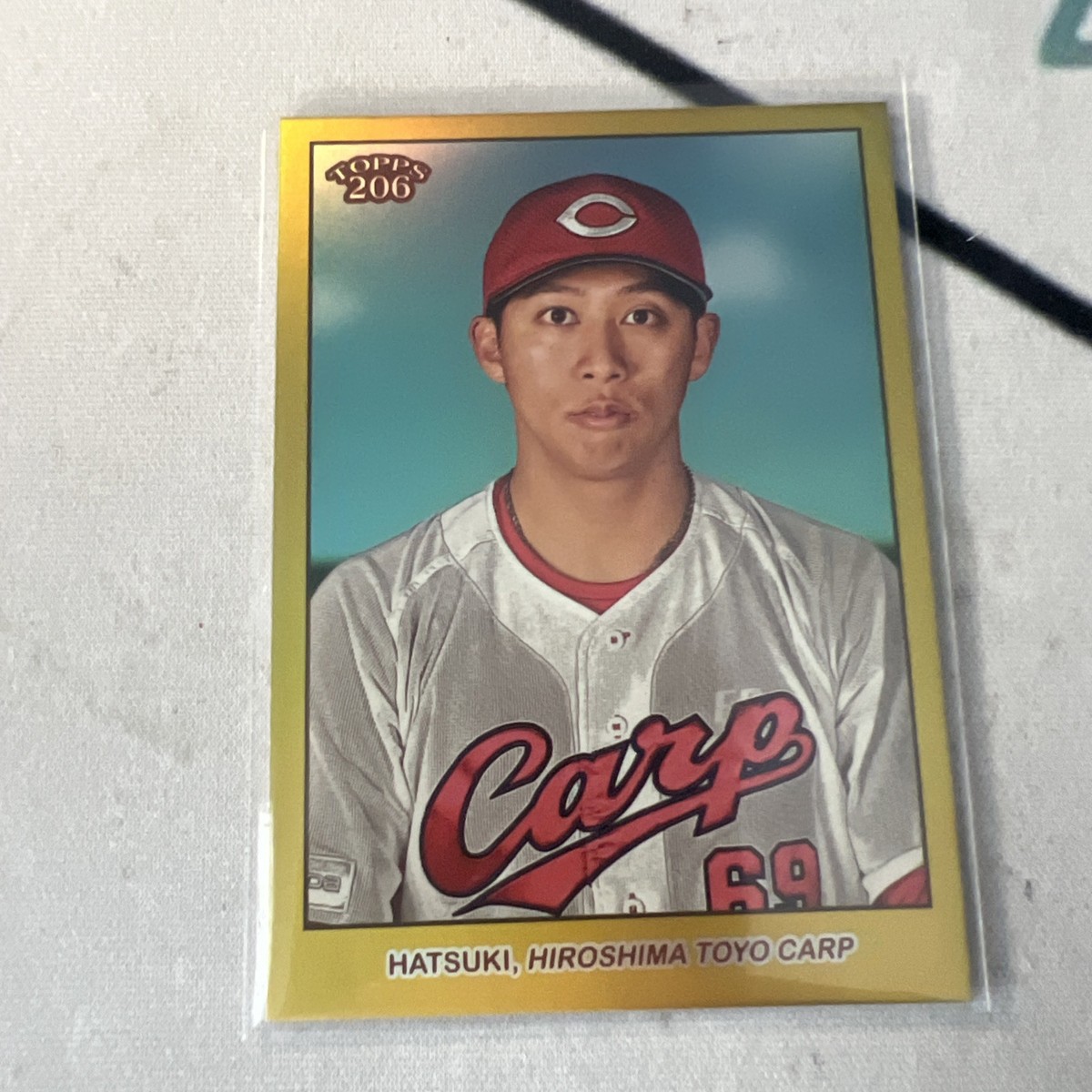 TOPPS 206 NPB カード　オリックス　宮城　50シリアル 2024 Topps 206 NPB Carp Ryutaro Hatsuki /50 GOLD Card | eBay
