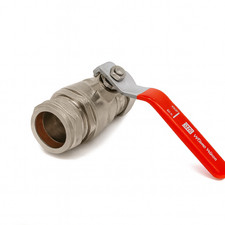 28mm Compression Lever Ball Valve – Red Handle