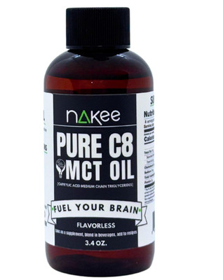 C8 MCT Oil, Energy Supplement, 4x Ketone Power, Brain Fuel for Cognitive Boost, 
