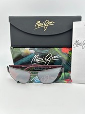 MAUI JIM Polarized Sunglasses MJ 703 02S Ohia Gunmetal Brown Maui Rose NIB