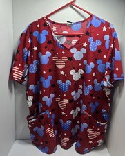 Women's Scrub Top Mickey Mouse Disney 2xl