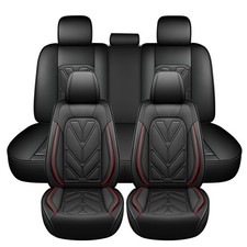 For Honda Accord Crv Civic Car Seat Covers Faux Leather Front Rear Sear Cover