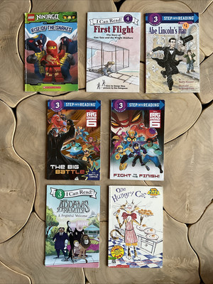 Lot of 7 Level 3~RL~Ready to-I Can Read-Step into Reading-Learn Read Books MIX
