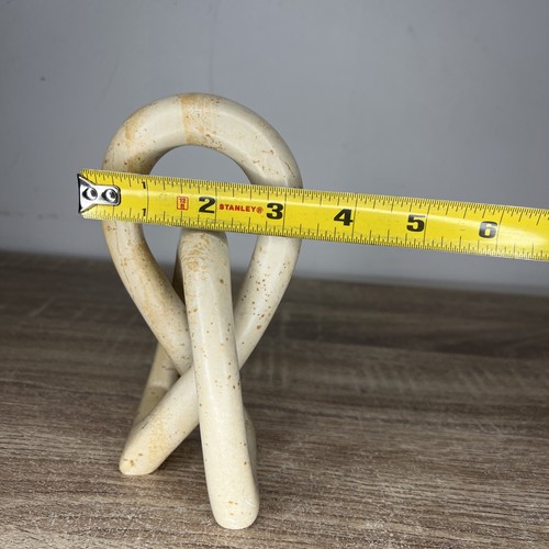 VTG Unique Geometric Smooth Soapstone Sculpture Hand Carved 3.5"Wx4"Lx6"H - Picture 9 of 12