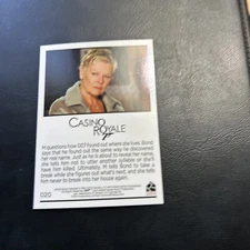B4d  James Bond Archives Casino Royale 2014 007 #020 Judy Dench M Daniel Craig