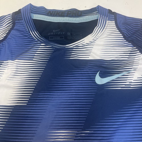 NIKE PRO DRI FIT ATHLETIC GYM WORKOUT JERSEY TEE T SHIRT Mens XL Vented Back - Picture 2 of 8