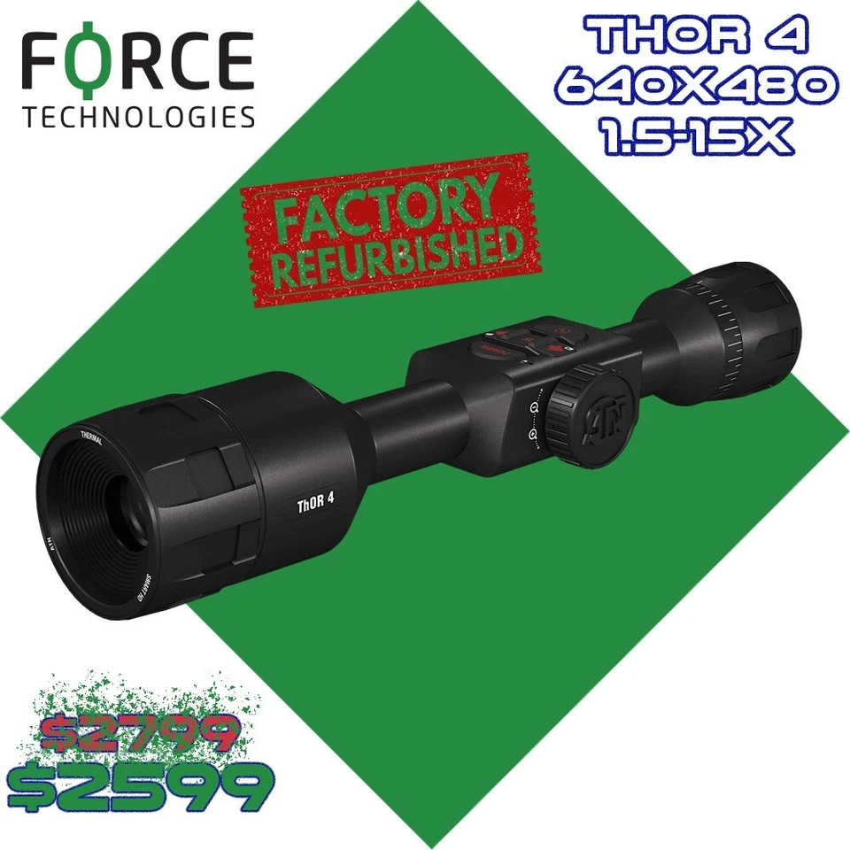 Mira para rifle térmico ATN Thor 4 640 1,5-15x restaurada