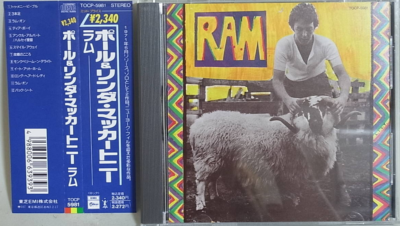 PAUL & LINDA MCCARTNEY Ram 1ST PRESS PROMO JAPAN CD TOCP-5981 OBI