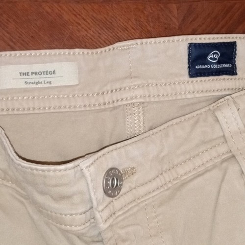 AG Adriano Goldschmied Men's Jean. Color Cream. Size 38X34. - Picture 5 of 7