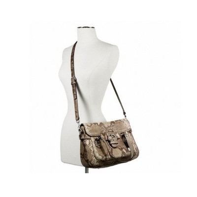 Nwt $498 Coach Campbell Exotic Leather Small Flap Satchel Bag