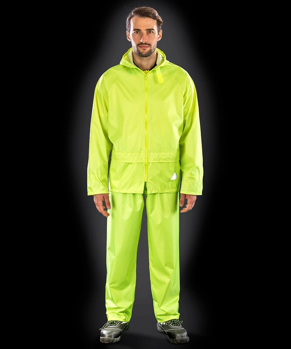 Waterproof Jacket and Trouser Set With Hood In Black Colour RE95A
Opens in a new window or tab