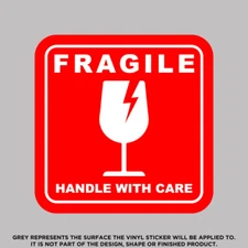 Fragile Handle With Care, High Quality Vinyl Stickers