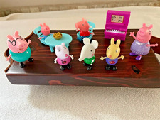 Peppa Pig 7 Figures and Accessories Table Chairs Light up Piano Jazwares