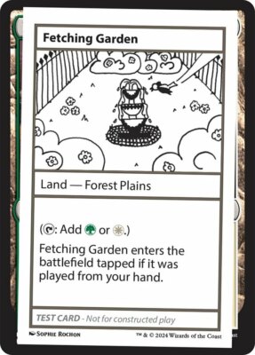 1x Fetching Garden MTG - Mystery Booster - Convention Edition Playtest Cards - N