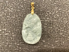 NEW*RARE*GORGEOUS NATURAL GRADE A CARVED SCENERY JADEITE PENDANT稀有天然翡翠吊坠GOLDS925 — photo 2