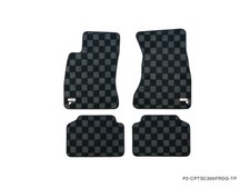 P2m Front Rear Checkered Carpet Floor Mats Set For Lexus Sc300 Sc400 Z30 New P2m Front Rear Checkered Carpet Floor Mats Set For Lexus Sc300 Sc400 Z30 New